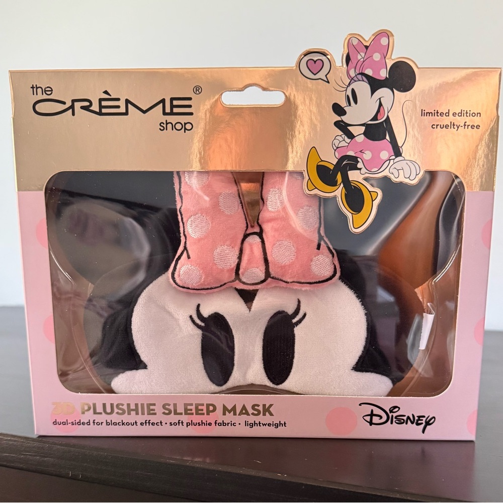 The Creme Shop X Disney Minnie Mouse Plushie Sleep Mask - NEW
